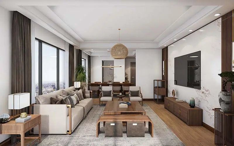 Lounge interior at Rosewood elegant luxury living in Nyali apartments in Mombasa